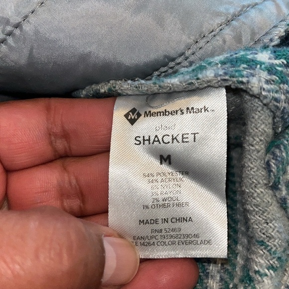 MEMBERS MARK WOMEN'S SHACKET HEAVY SHIRT WOOL BLEND COAT SZ MEDIUM CLOTHING - Picture 7 of 7